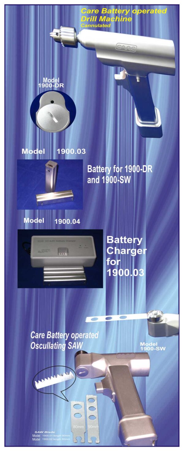 BATTERY OPERATED DRILL AND SAW