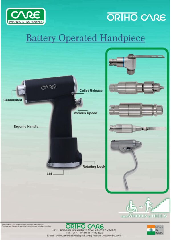 BATTERY OPERATED HANDPIECE